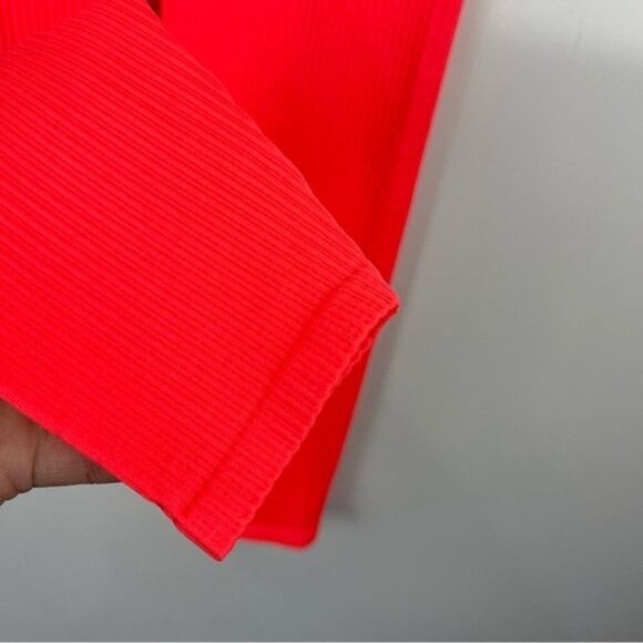 NEW Good American Neon Ribbed High Waist Leggings Size 1/2 Small - Picture 6 of 7